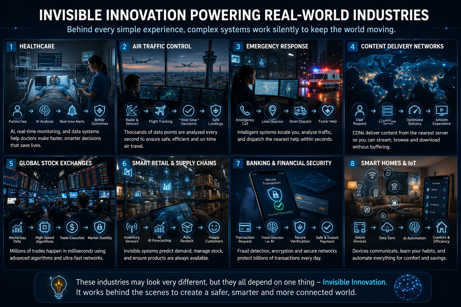 Invisible Innovation Across Industries The Hidden Systems Driving Modern Society