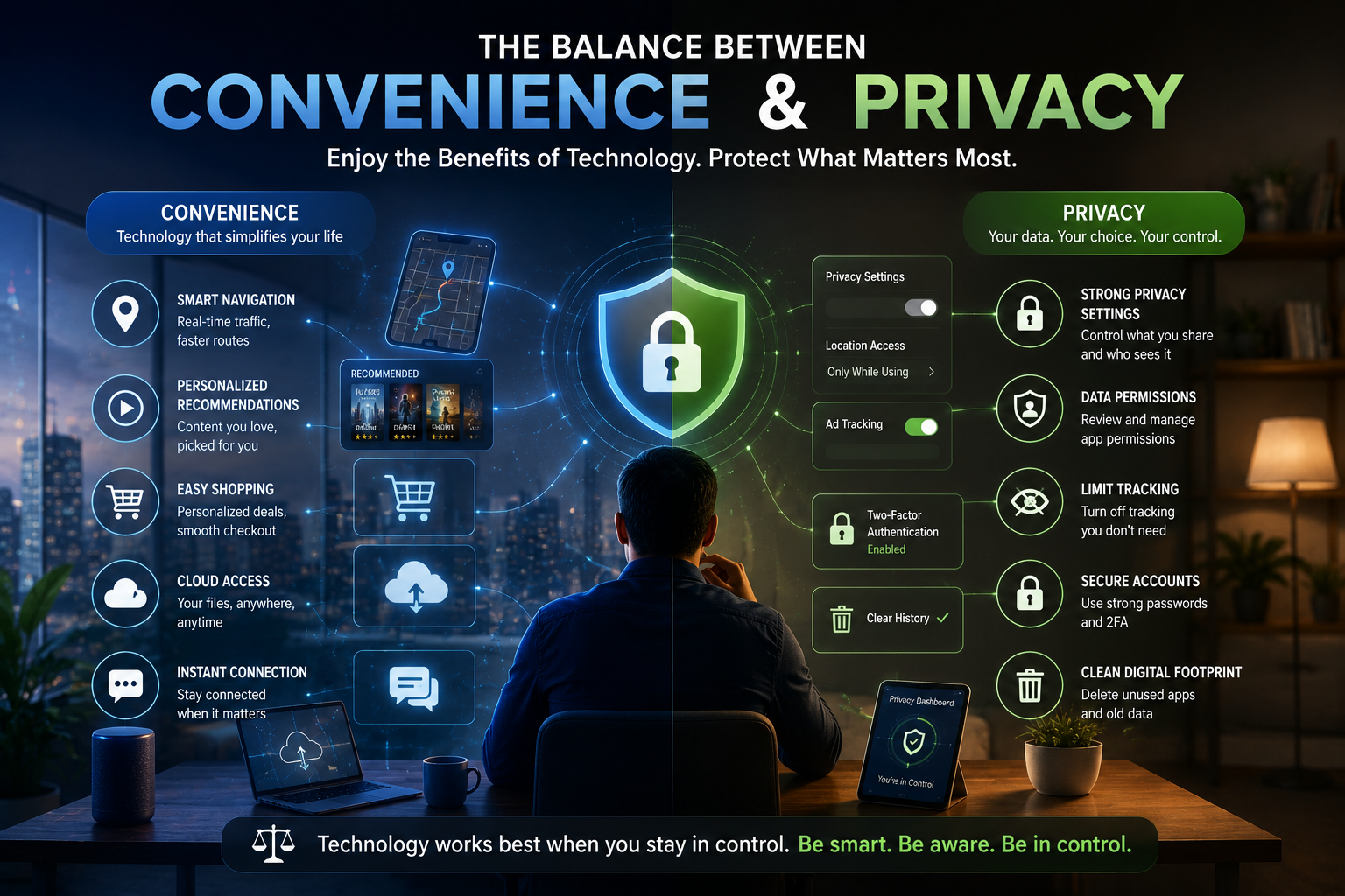 Balancing Convenience and Privacy with Invisible Technology