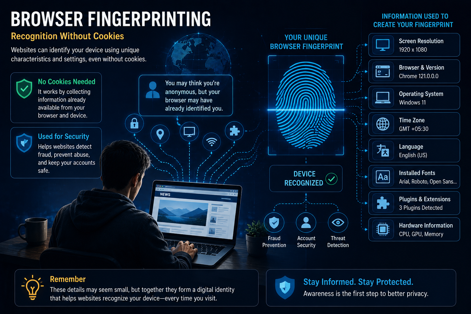 Browser Fingerprinting and Your Digital Shadow