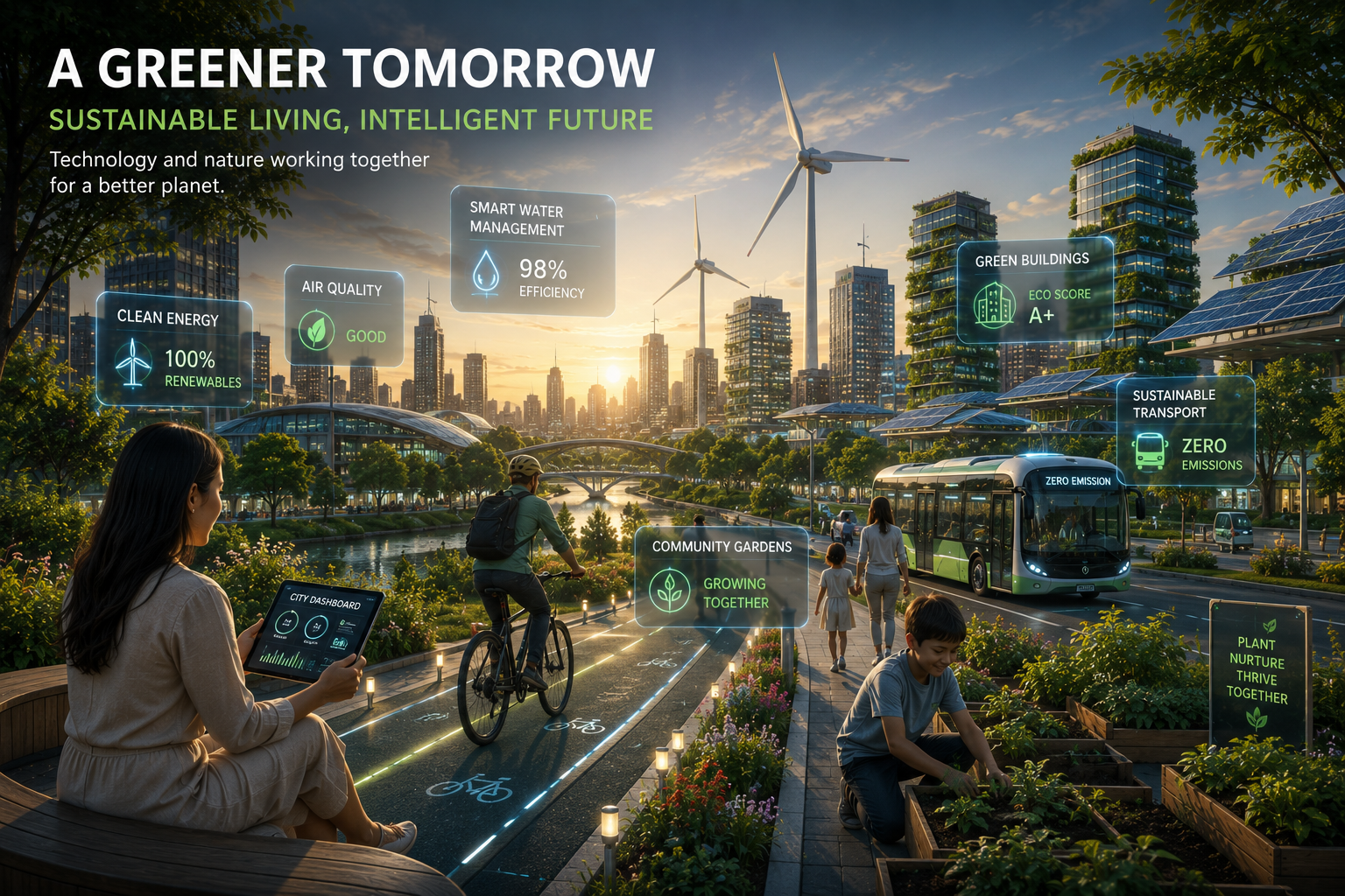 A Greener Tomorrow Smart Cities and Sustainable Future Technology