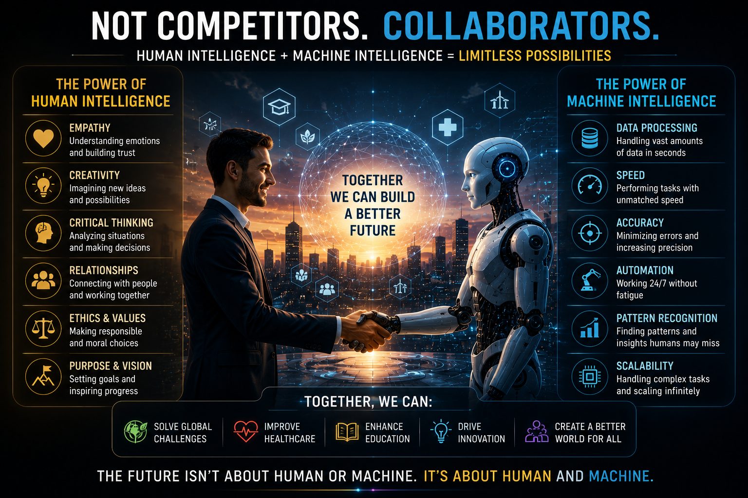 Human and Machine Intelligence - Collaboration Over Competition