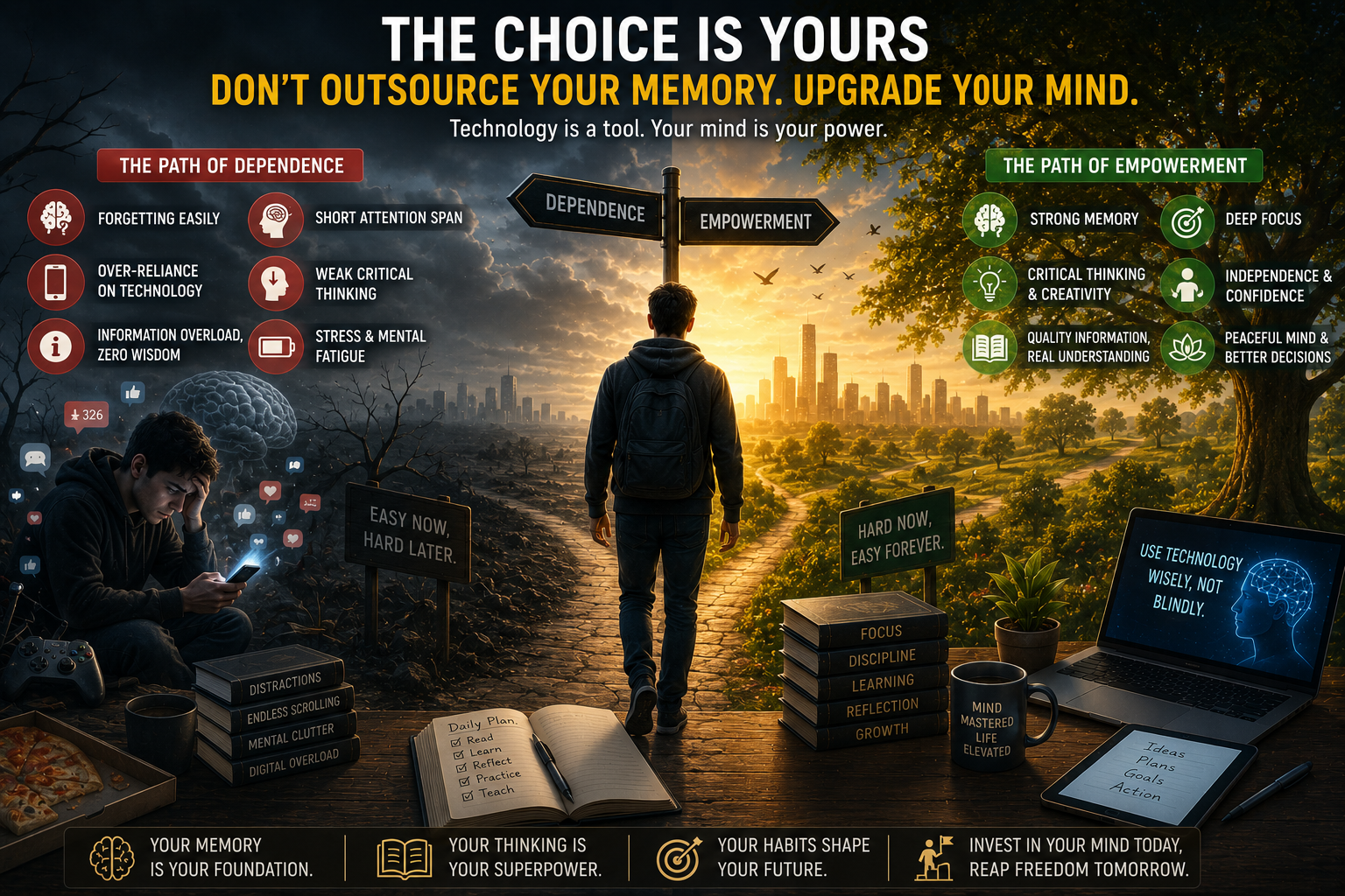 The Choice Between Digital Dependence and Human Memory