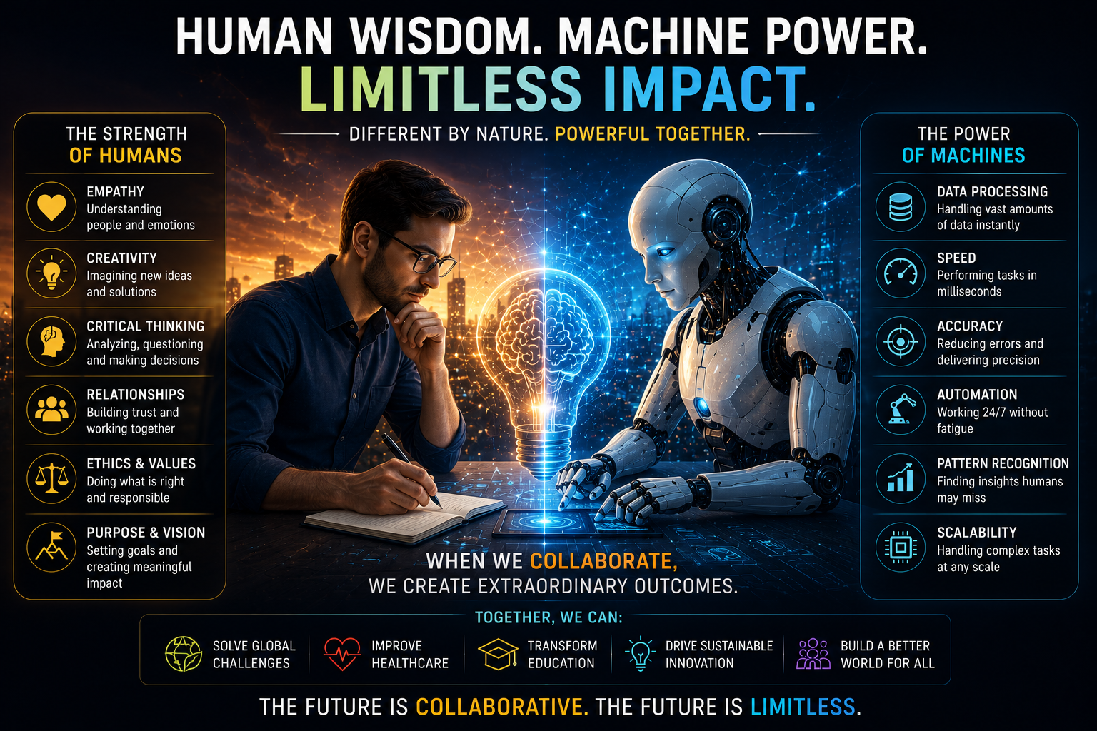 Human Wisdom and Machine Power - Creating a Limitless Future