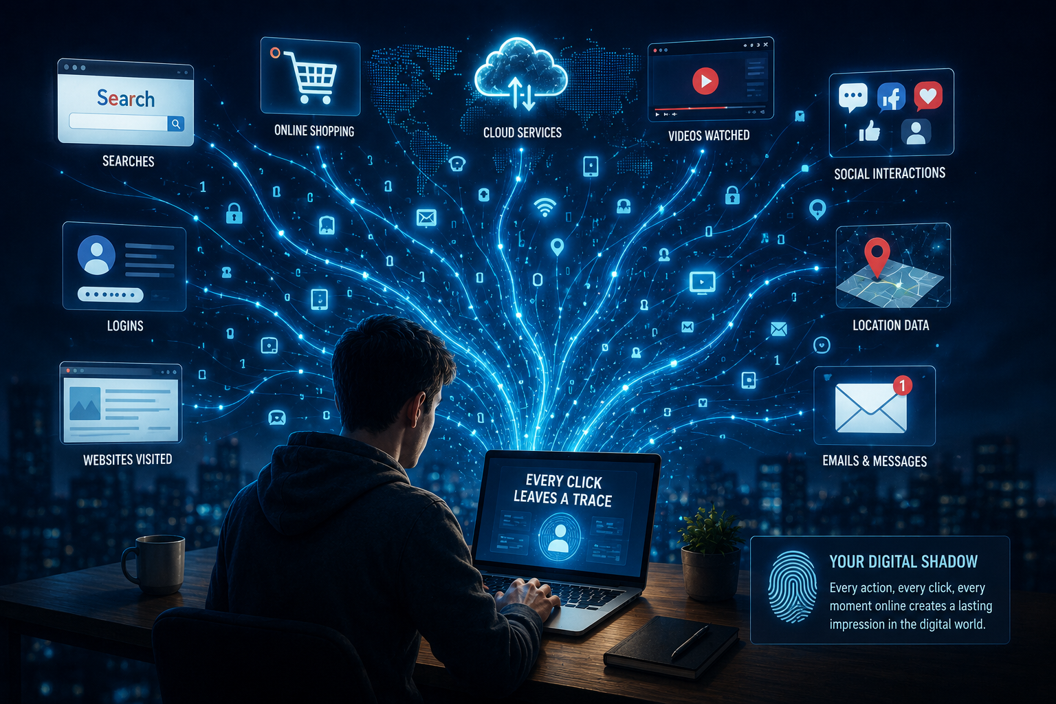 How Every Online Click Creates a Digital Shadow