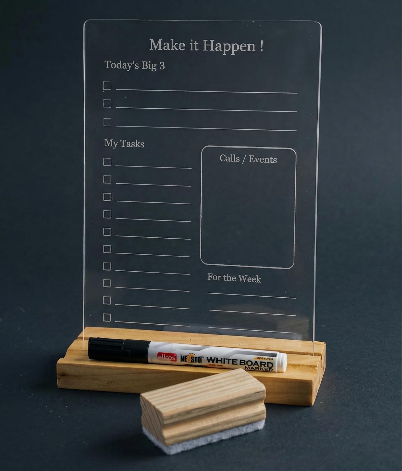 IVEI Compact Acrylic Daily Planner Board