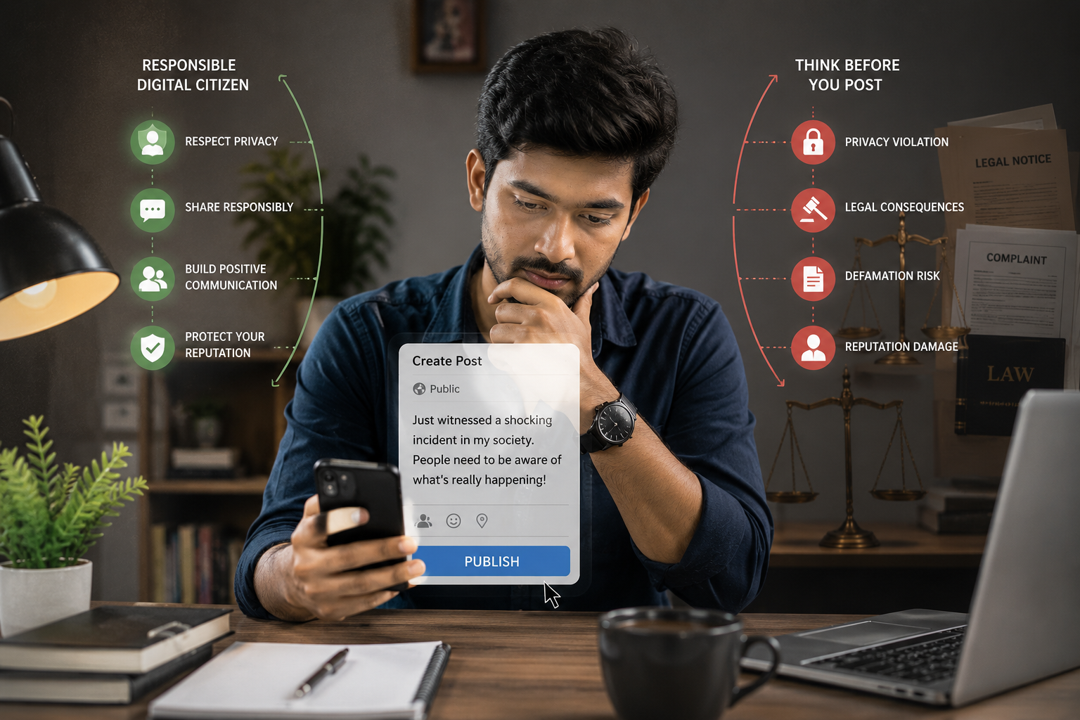 Think Before You Post Responsible Social Media and Legal Awareness