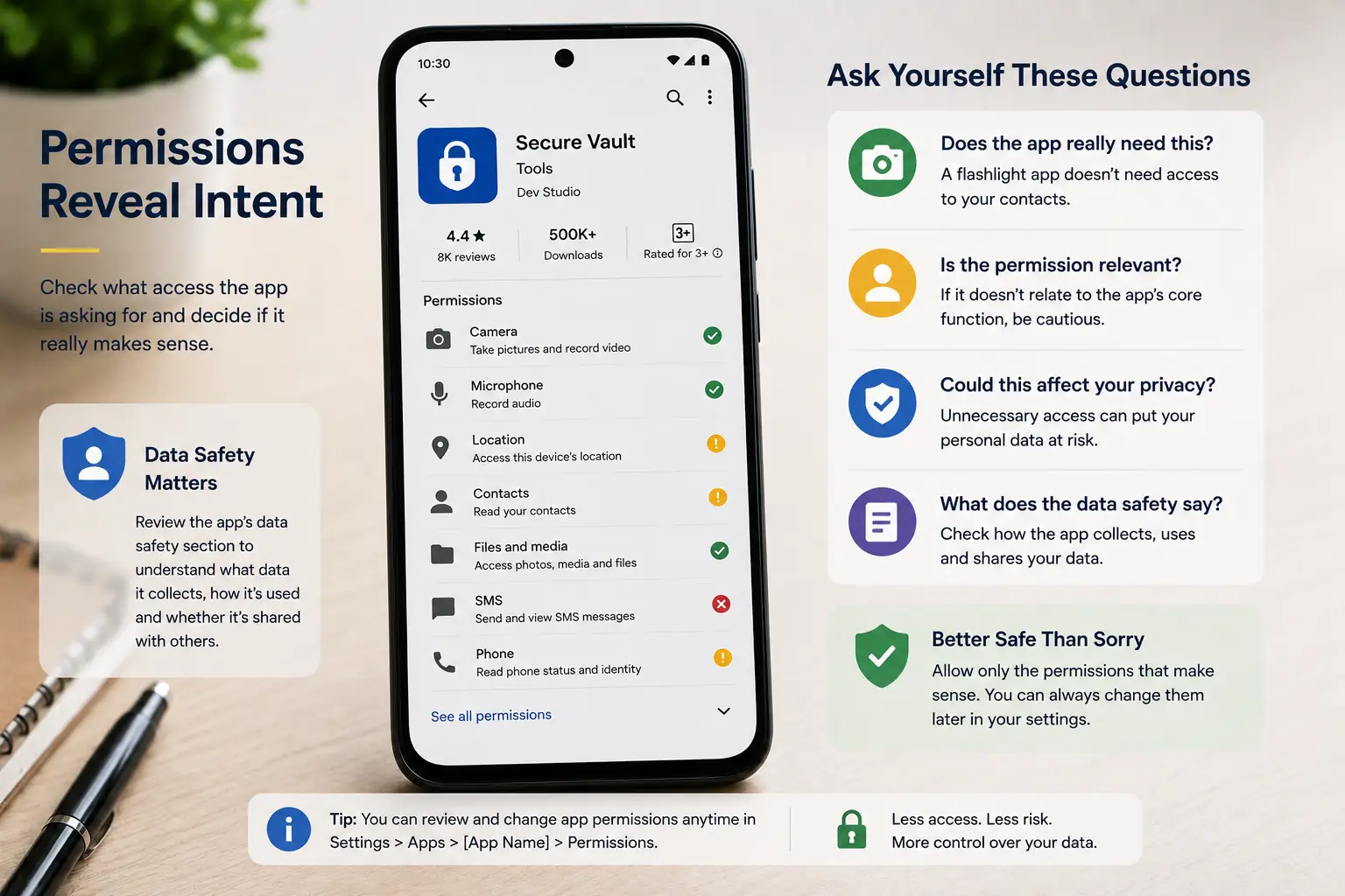 Permissions & Data Safety