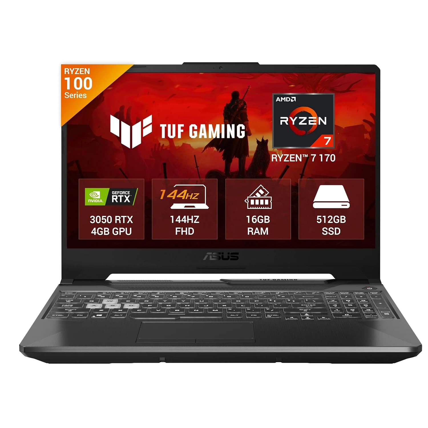 ASUS TUF A15 2026 AMD Ryzen 7 170 RTX 3050 16GB RAM 512GB SSD