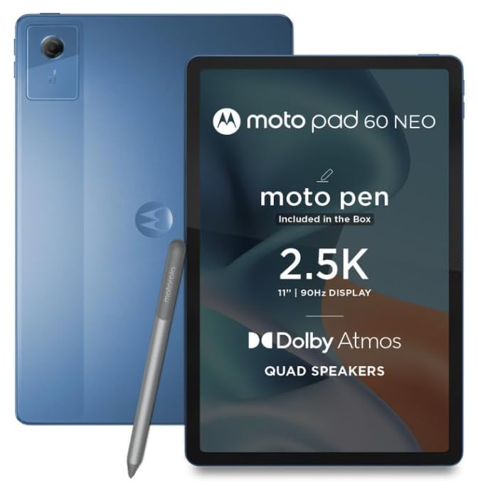 Motorola Moto Pad 60 Neo Malibu Blue 4GB RAM 128GB