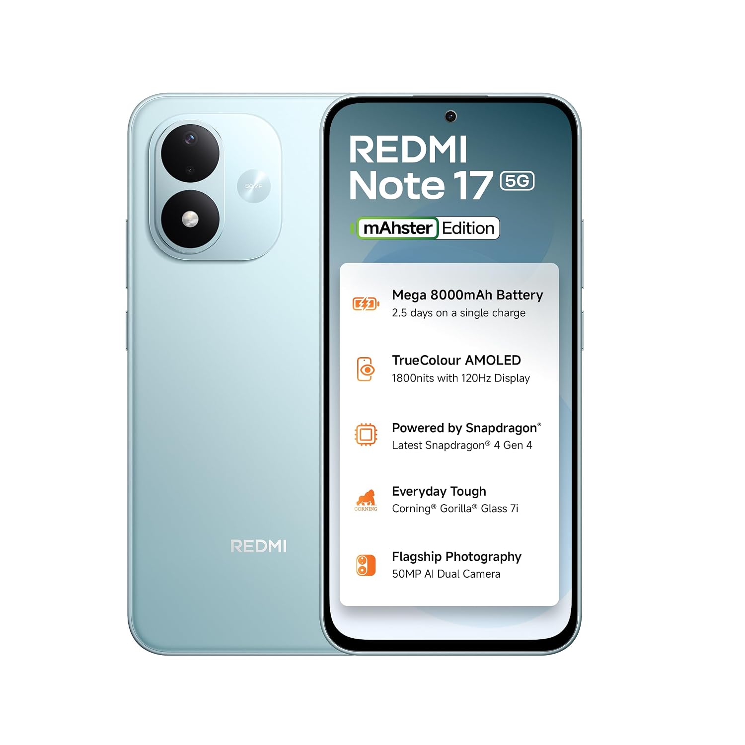REDMI Note 17 5G Arctic Blue 8GB RAM 128GB Storage