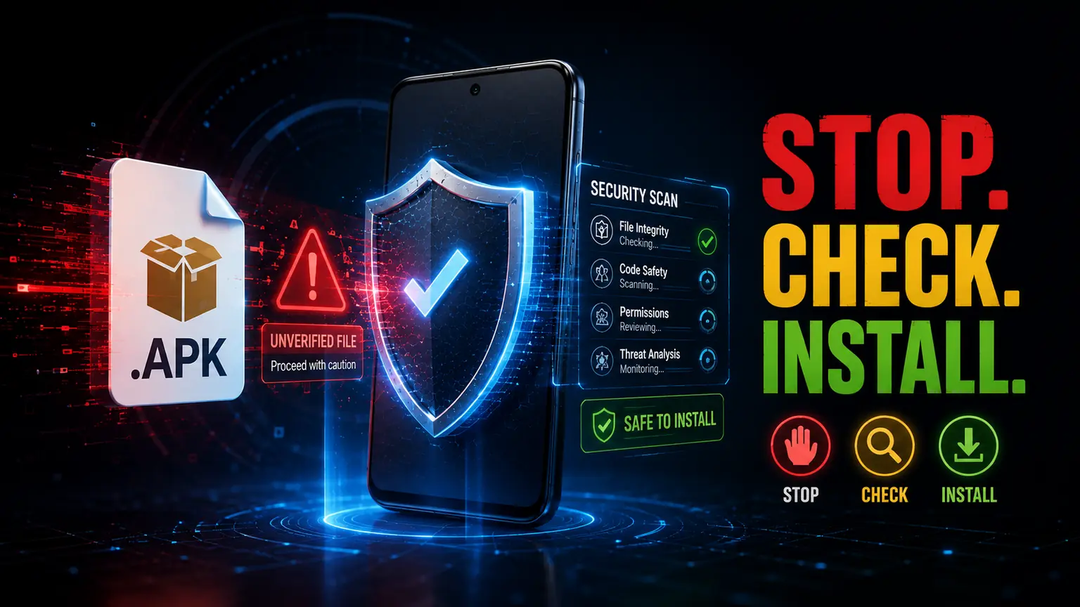 Stop, Check, Install Before an APK