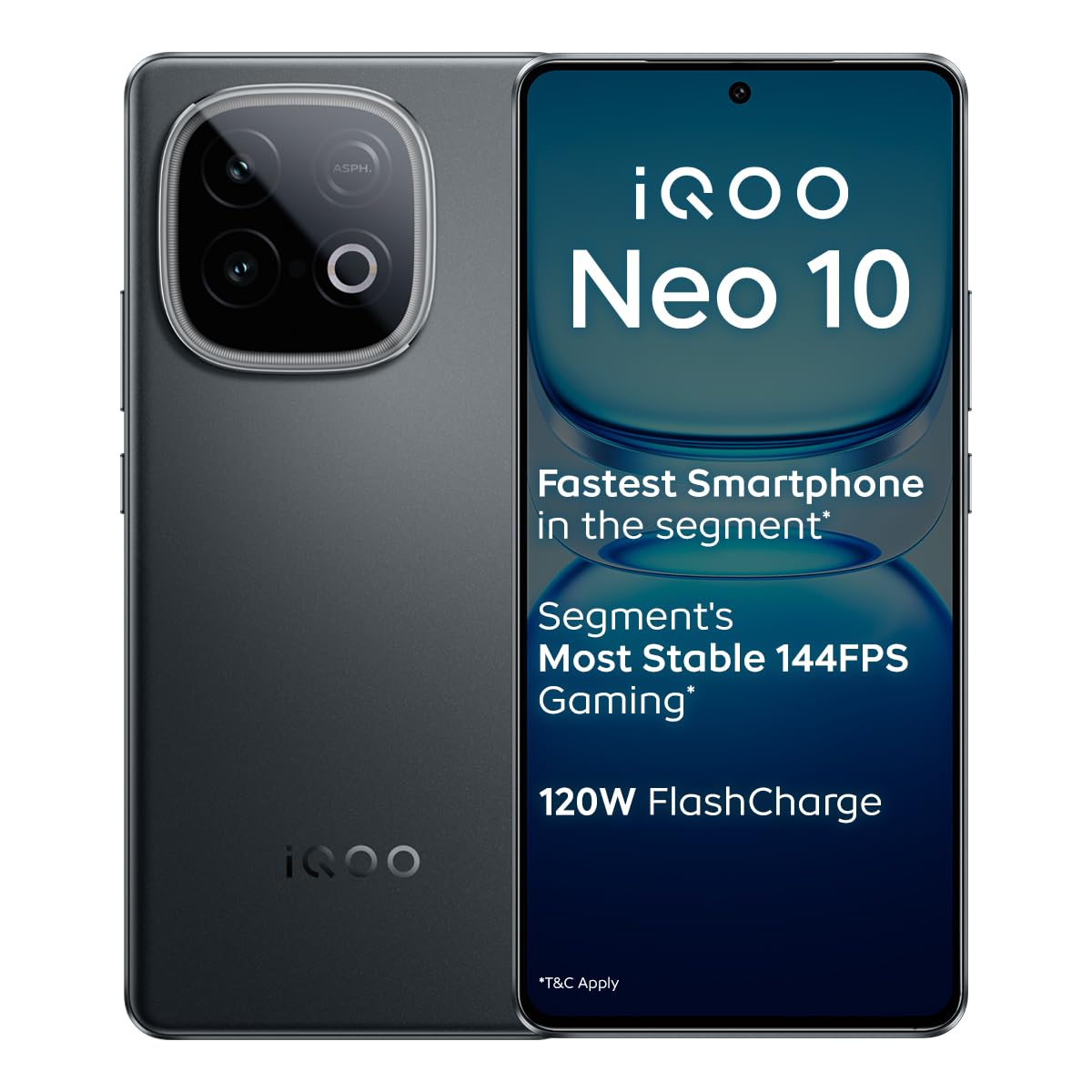 iQOO Neo 10 Asphalt Black 8GB RAM 256GB Storage