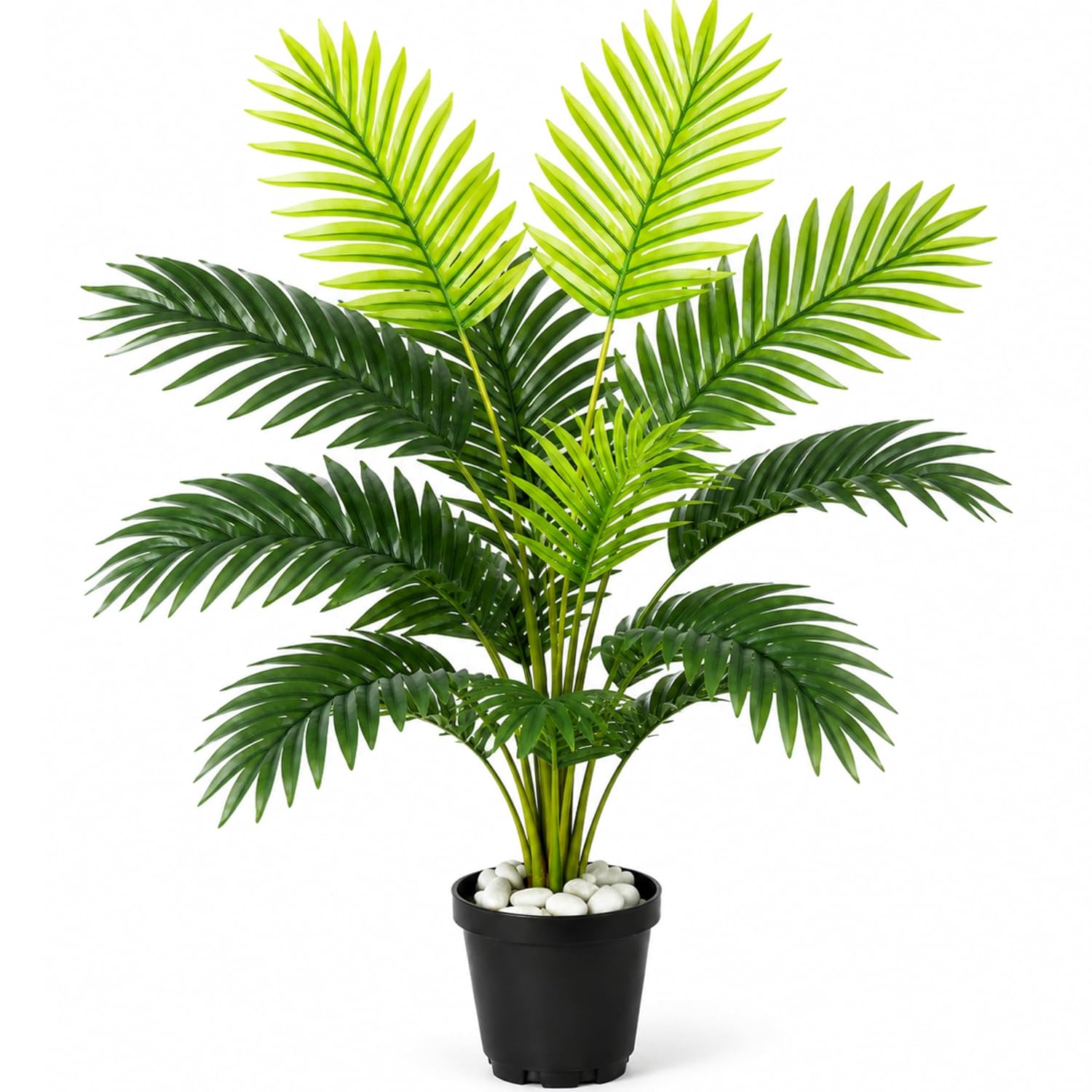 Artificial Areca Palm Tree with Black Pot