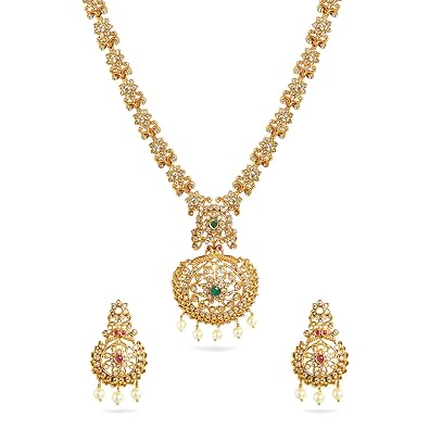 Rubans American Diamond Zirconia Necklace Set for Women