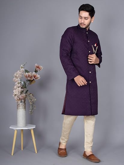 XEPON Men's Ethnic Wear Indo Western Kurta Pyjama Set