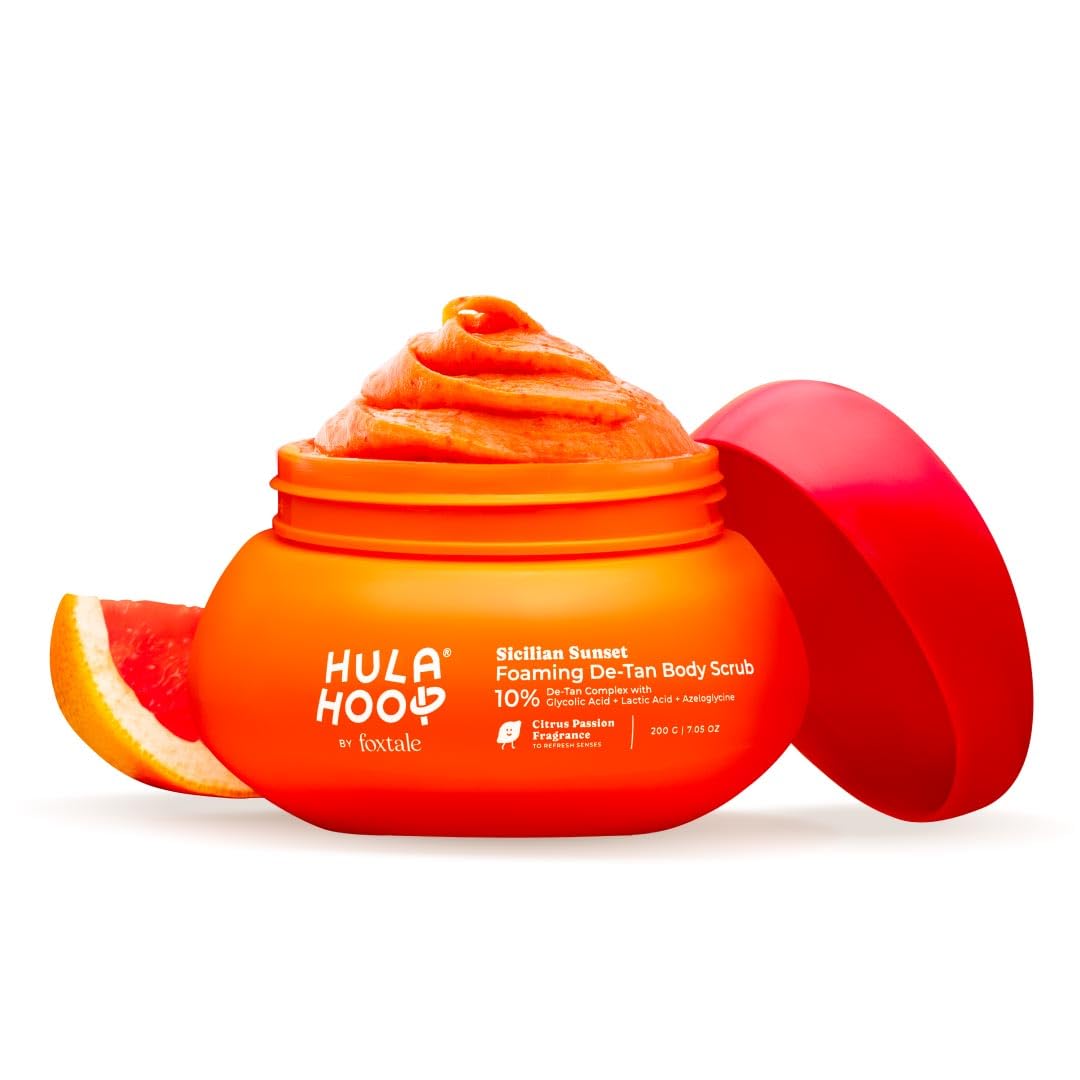 Hula Hoop Foaming 10% De-Tan Body Scrub by Foxtale
