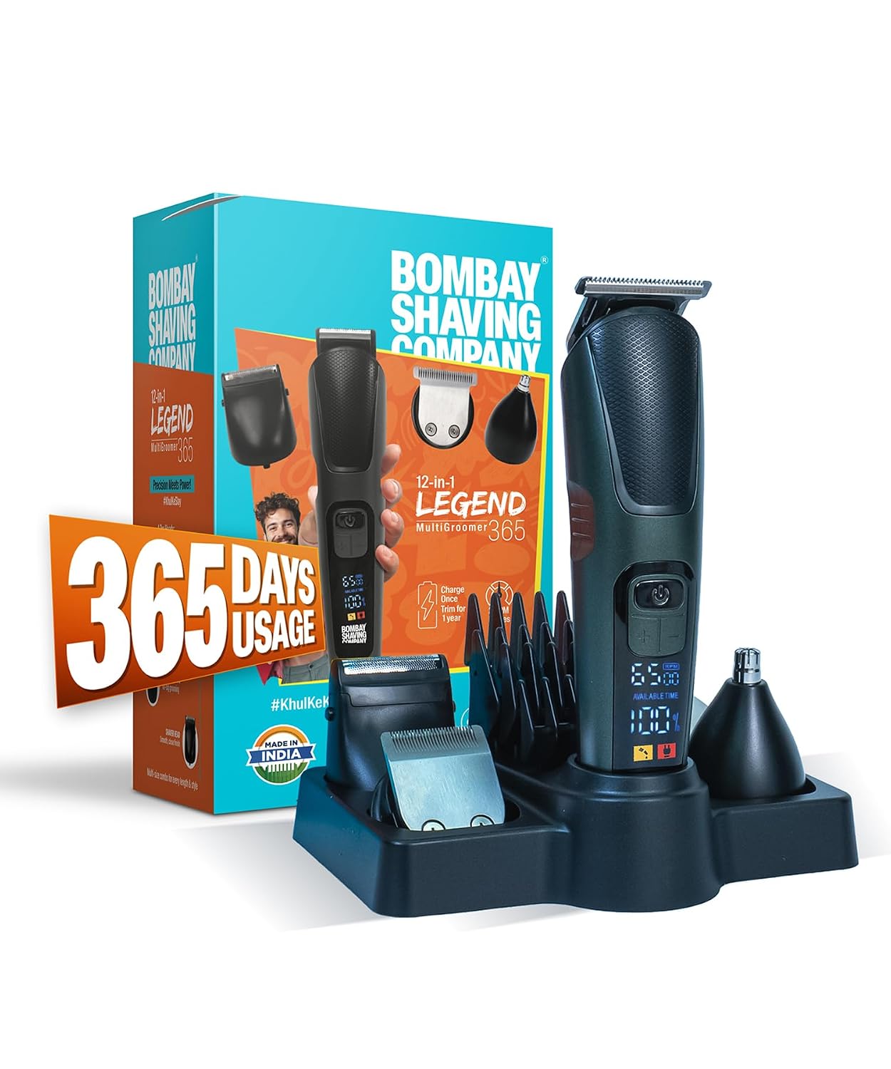 Bombay Shaving Company Legend 365 12 in 1 Full Body Trimmer