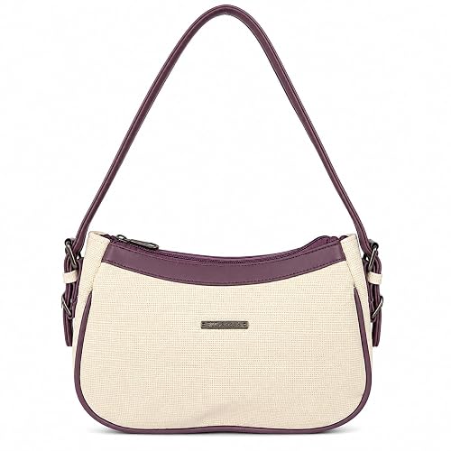 Women's Elegant Mini Shoulder Bag White and Black