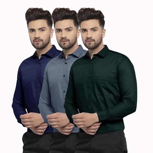 Pinkmint Men's Cotton Blend Regular Fit Shirt
