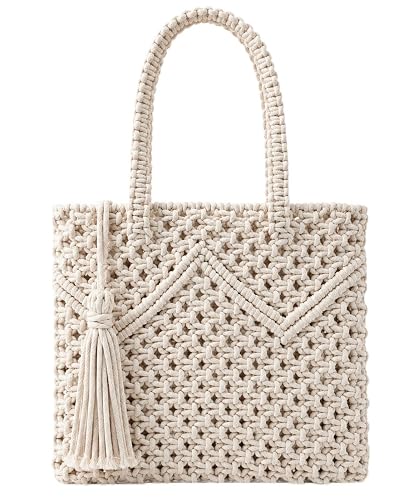 Macrame Bag for Women Crochet Shoulder Bag