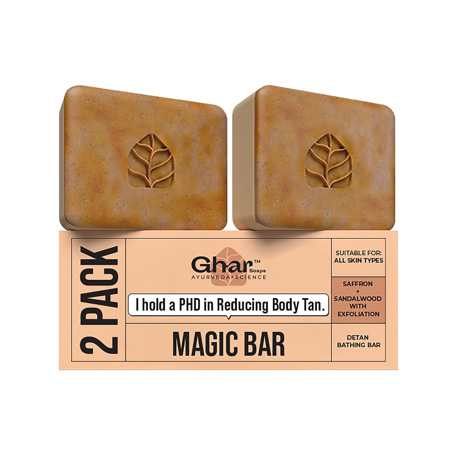 Ghar Soaps Sandalwood and Saffron Magic Bar