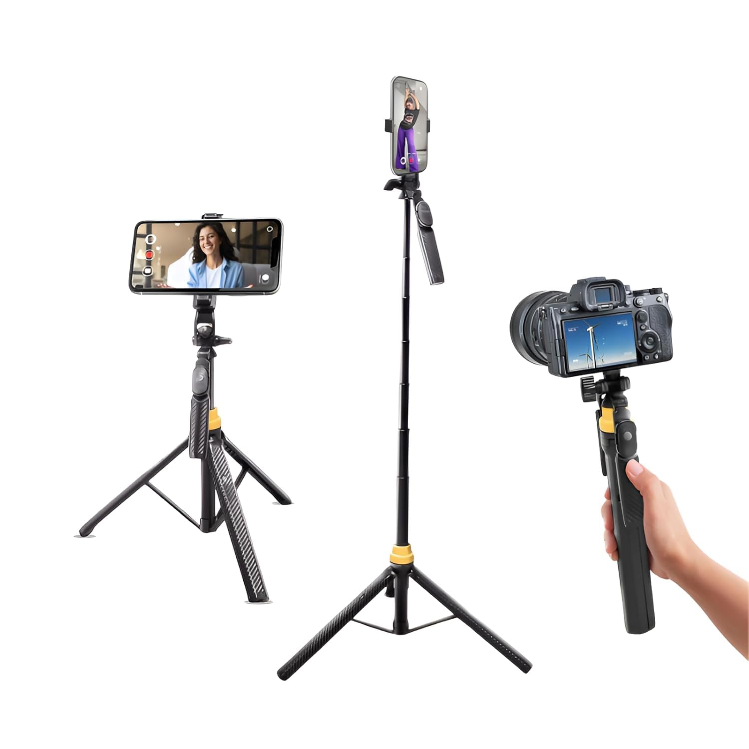 DIGITEK DTR-555 SS foldable tripod selfie stick